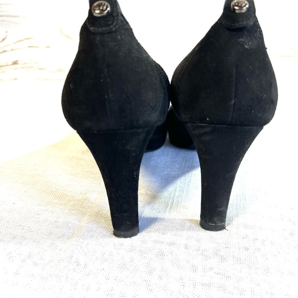 Stuart weitzman black hills suede 8m high heel shoes - Picture 4 of 10
